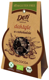 Datle v hořké čokoládě bez lepku BIO 70 g - DOTI